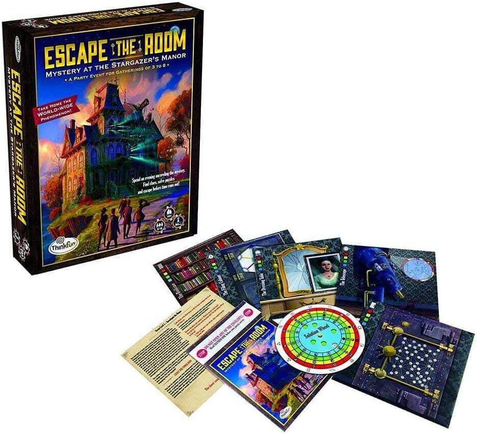 ThinkFun Escape The Room Stargazer's Manor - A Thrilling Escape Room Game in a Box for Ages 10 and Up